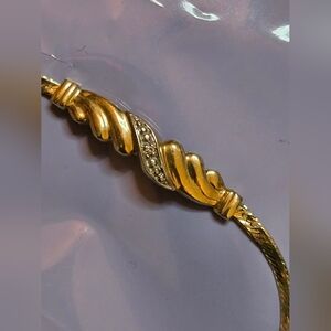 Gorgeous 14k Gold & Diamond Womens Bracelet Lobster Closure